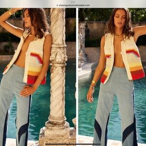 Chasing Unicorns Rainbow Crochet Vest